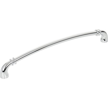 Jeffrey Alexander 224 mm Center-to-Center Polished Chrome Marie Cabinet Pull 445-224PC